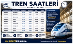 YHT Gar araç kiralama: tren saatine göre planlama