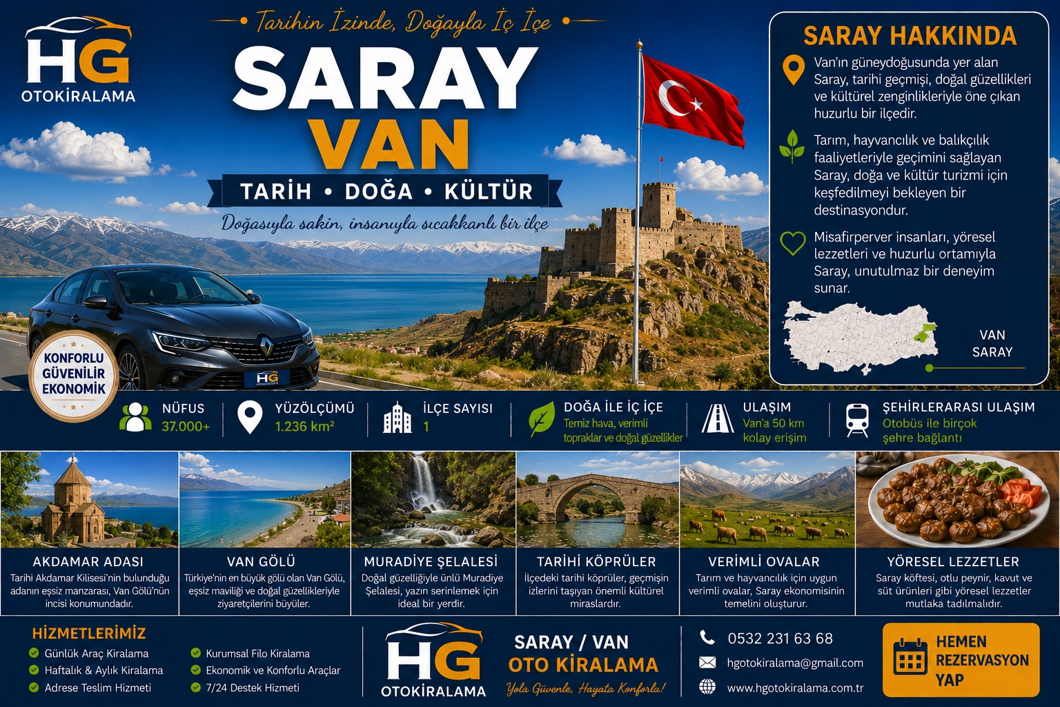 Saray Van araç kiralama | HG Blog