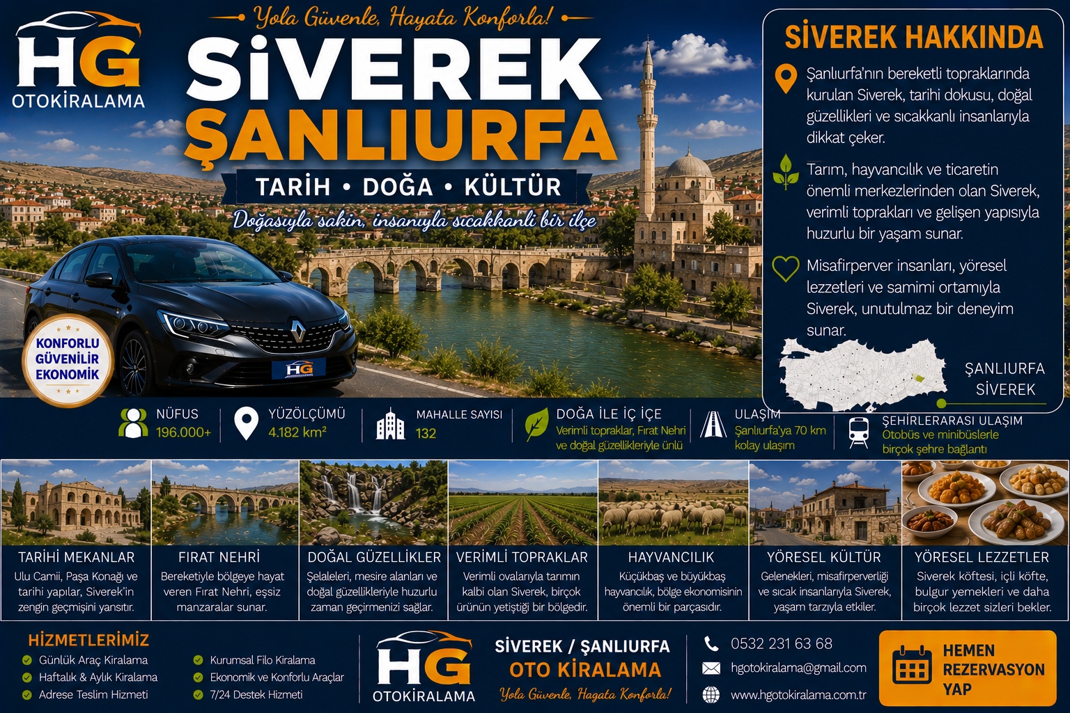 Siverek Şanlıurfa araç kiralama | HG Blog
