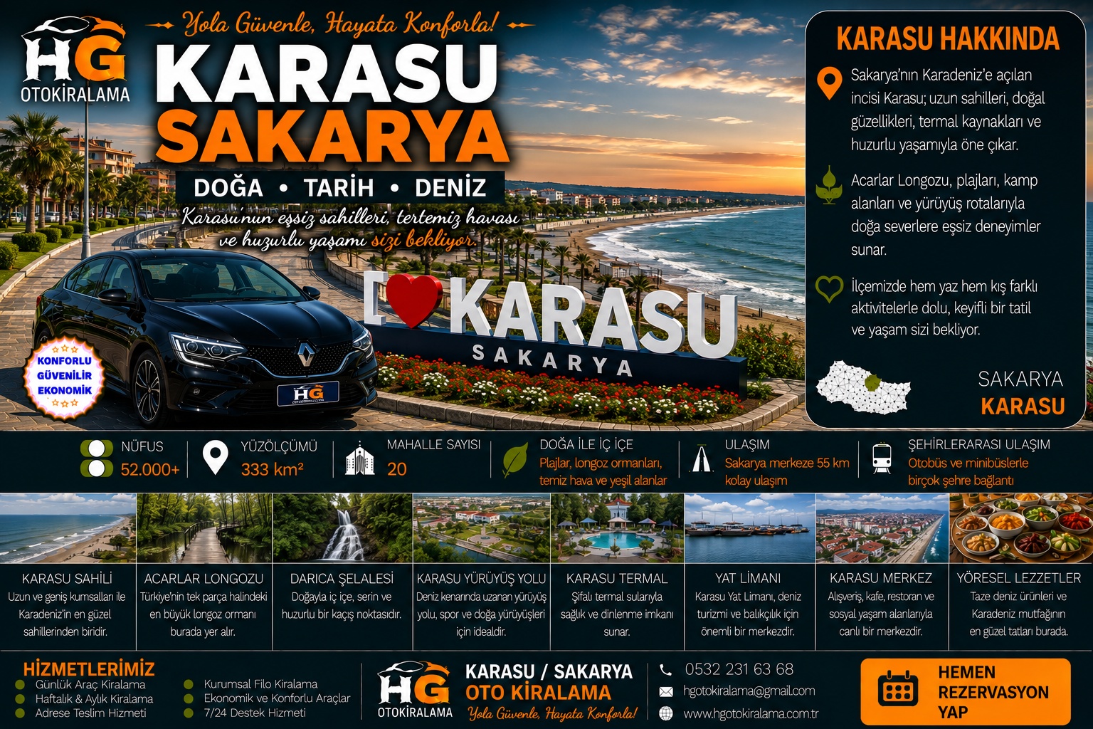 Karasu Sakarya araç kiralama | HG Blog